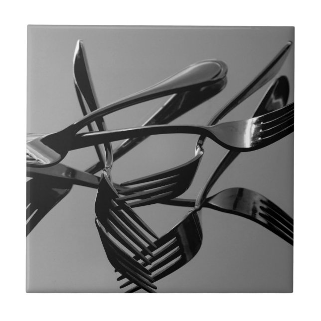 Azulejo De Cerâmica Levitação do garfo (Frente)