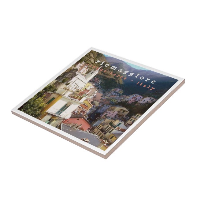 Azulejo De Cerâmica LGR005 RIOMAGGIORE - Cinque Terre - Itália - (Lateral)