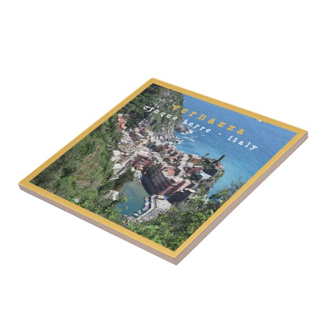 Azulejo De Cerâmica LGR007 VERNAZZA - Cinque Terre - Itália - (Lateral)