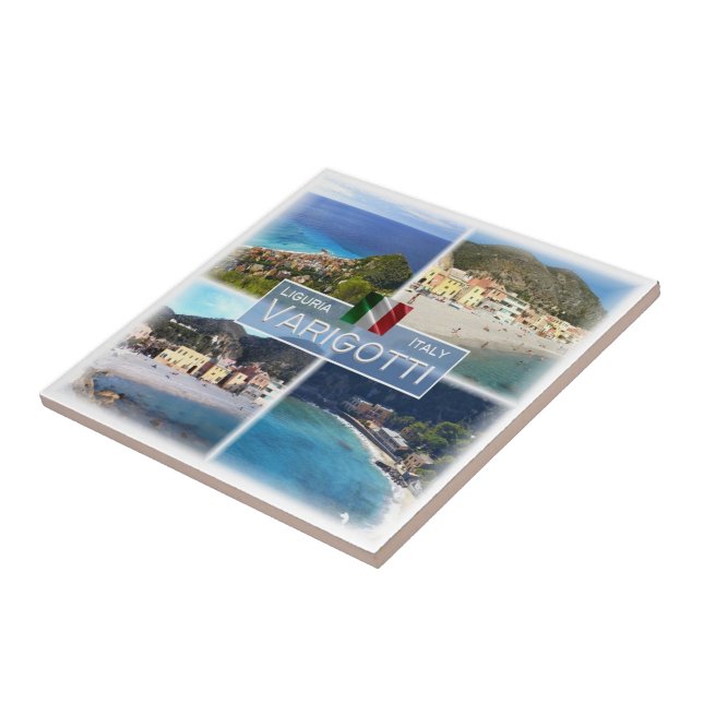 Azulejo De Cerâmica LGR051 VARIGOTTI, Mosaico, Ligúria, Itália (Lateral)