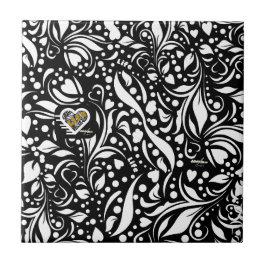 Azulejo De Cerâmica Life Cote Black Cerâmica Azulejo por Adiela Akoo