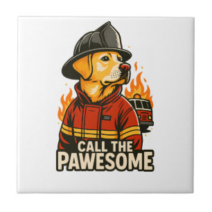 Azulejo De Cerâmica Ligue o Humor Pet Pawesome