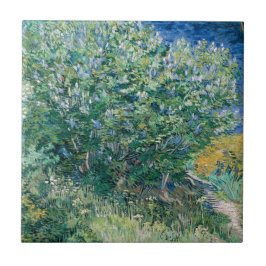 Azulejo De Cerâmica Lilac Bush (Lilacs) por Vincent van Gogh