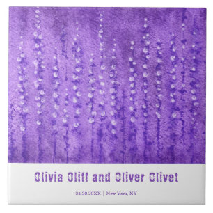 Azulejo De Cerâmica Lilac Lupines