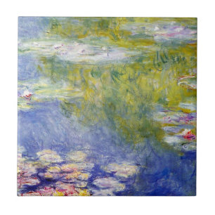 Azulejo De Cerâmica Lily Pond de Água do Monet