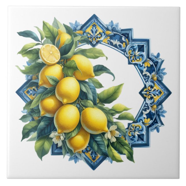 Azulejo de Cerâmica Limão (Frente)