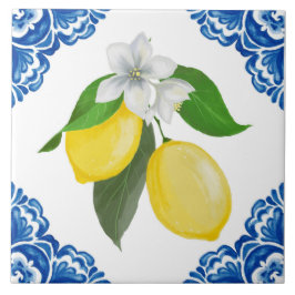 Azulejo De Cerâmica Limão Mediterrâneo Italiano