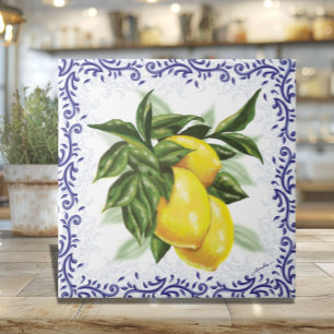 Azulejo de Cerâmica Limões e Filigrana para Cozinh