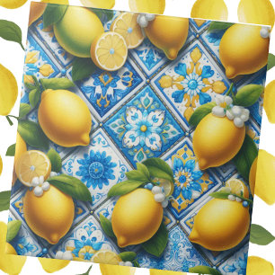 Azulejo De Cerâmica Limões Marroquinos do Mediterrâneo