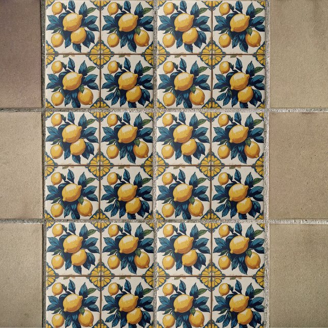 Azulejo De Cerâmica Limões mediterrânicos clássicos (Criador carregado)