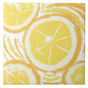 Azulejo De Cerâmica Limon Tie Dye Abstrato
