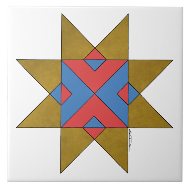 Azulejo De Cerâmica Lincolnshire Auseklis Witch Mark (Frente)