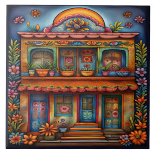 Azulejo De Cerâmica Linda Arte Mexicana