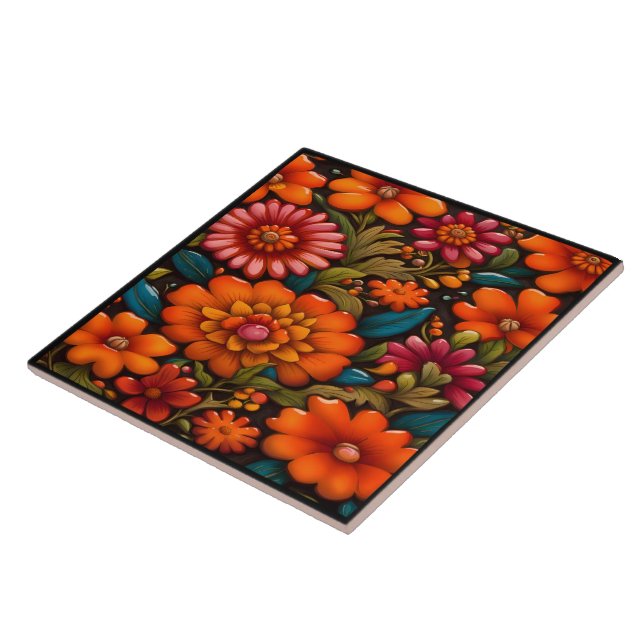 Azulejo De Cerâmica Linda Arte Mexicana (Lateral)