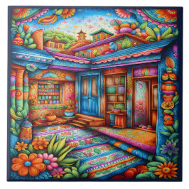 Azulejo De Cerâmica Linda Arte Mexicana