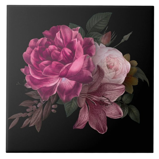 Azulejo De Cerâmica Linda Floral  (Frente)