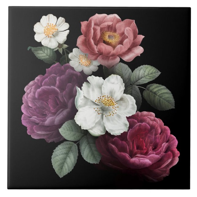 Azulejo De Cerâmica Linda Floral (Frente)