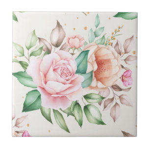 Azulejo De Cerâmica Linda Floral