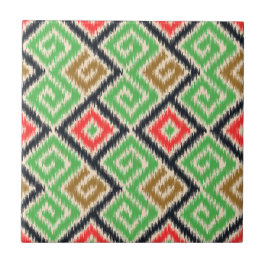 Azulejo De Cerâmica Linda mão drava tribal Cozinha Verde