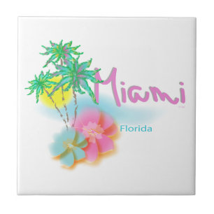 Azulejo De Cerâmica Linda Miami Flórida