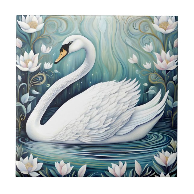 Azulejo De Cerâmica Linda Swan (Frente)
