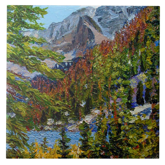 Azulejo De Cerâmica Linda Vista de Lago (Frente)