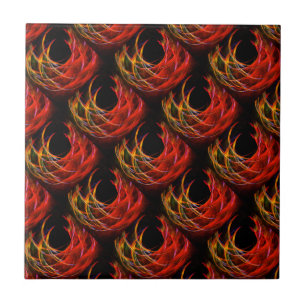 Azulejo De Cerâmica Lindo Moderno Boho Elegante Padrão de Arte Abstrat