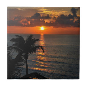 Azulejo De Cerâmica Lindo Sunset de Cancun
