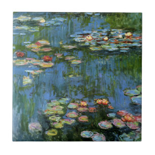 Azulejo De Cerâmica Linhas de Água por Monet