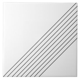 Azulejo De Cerâmica Linhas Diagonais Elegantes e Tendência em Branco