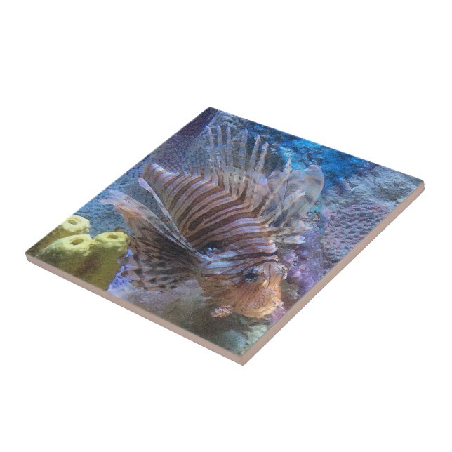Azulejo De Cerâmica Lionfish (Lateral)