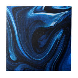 Azulejo De Cerâmica Líquido Azul