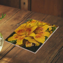 Lírio Asiático Amarelo Floral em Flor