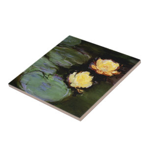 Azulejo De Cerâmica Lírios-Água: 1897-98 apresentada por Monet