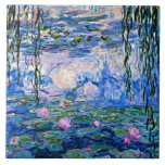 Azulejo De Cerâmica Lírios d'água 1919, por Claude Monet<br><div class="desc">Water Lily 1919,  famosa pintura do famoso artista impressionista francês Claude Monet</div>