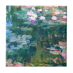 Azulejo De Cerâmica Lírios de água 1917 de Claude Monet