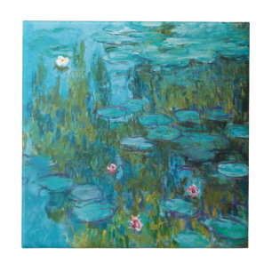 Azulejo De Cerâmica Lírios de água por Claude Monet