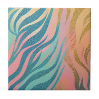 Azulejo De Cerâmica Listra de Tigre Pastel