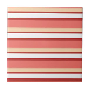 Azulejo De Cerâmica Listras brancas e brancas, de cor rosa