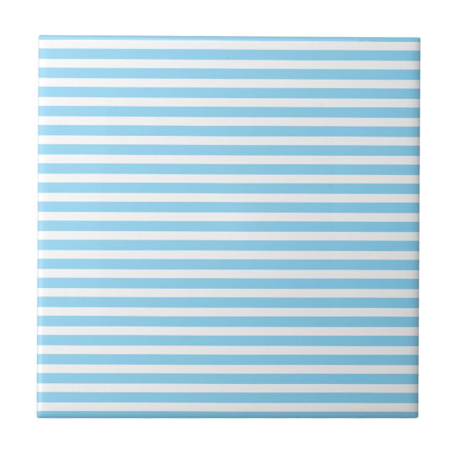 Azulejo De Cerâmica Listras Brancas Turquesa Simples Moderno Minimalis (Frente)