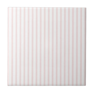 Azulejo De Cerâmica Listras cor-de-rosa e brancas