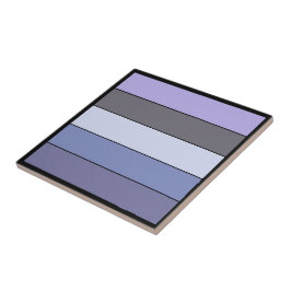 Azulejo De Cerâmica Listras de Cores Roxo e Cinza em Papel Watercolor