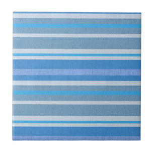 Azulejo De Cerâmica Listras de Tons de Azul