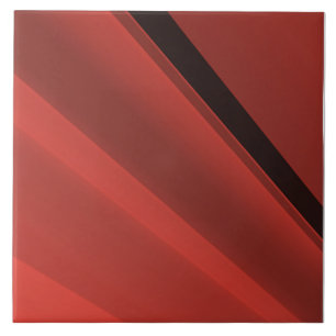 Azulejo De Cerâmica Listras escuras vermelhas e pretas, padrão popular