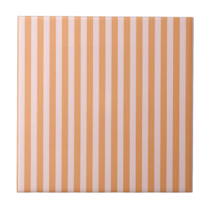 Azulejo De Cerâmica Listras Laranja Rosa Padrão Minimal Moderno