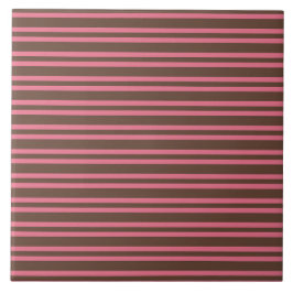 Azulejo De Cerâmica Listras Marrons Rosa Padrão Sem Costura
