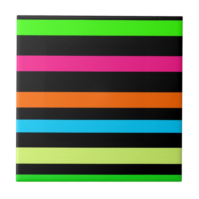 Azulejo De Cerâmica Listras neon (Frente)