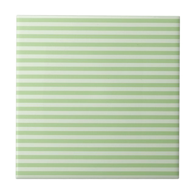 Azulejo De Cerâmica Listras Verdes (Frente)