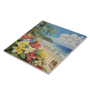 Azulejo De Cerâmica Litógrafo venenoso arte tropical