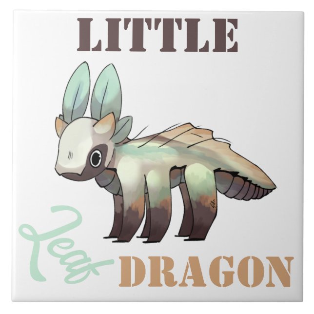 Azulejo De Cerâmica Little leaf Dragon (Frente)